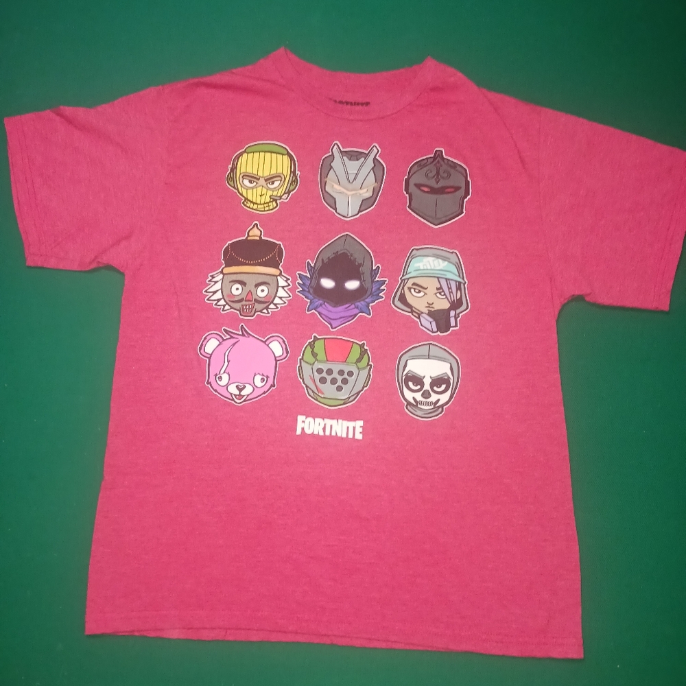 Fornite Boys XXL T-Shirt Sz. 18/20 - Gaming - Faded Red